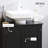 Under Sink Bathroom Cabinet with 2 Doors and Shelf, Pedestal Sink Bathroom Vanity Cabinet-116040608