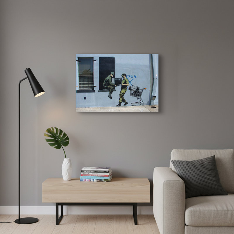 Art militaire sur toile «Soldat avec la télé»