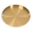 Round Serving Tray in Gold (Set of 6)-1955021912