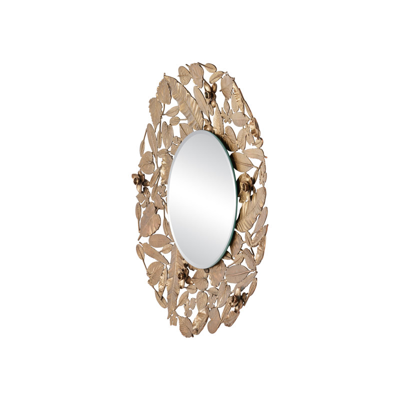 Round Framed Wall Mirror