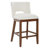 Upholstered Farmhouse Bar Stools, 26" Counter Barstools With Wood Legs For Kitchen Island/Breakfast Bar/Home Pub Set of 4-1384570217