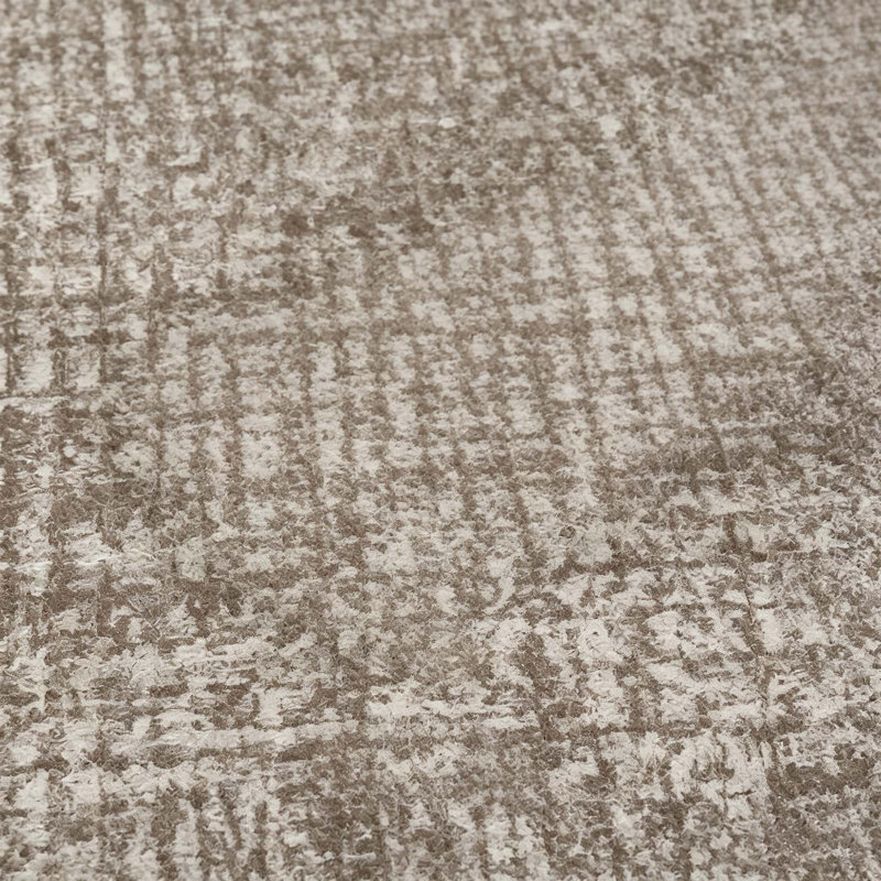 Tapis uni uni, tapis lavable à la machine pour le salon et la chambre à coucher, Brown, Rectangle 10' x 13'