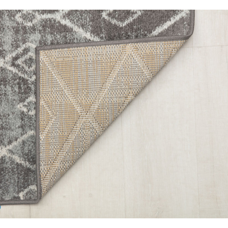 Tapis gris anthracite Ildiko Knox, Rectangle 8 pi 3 po x 10 pi