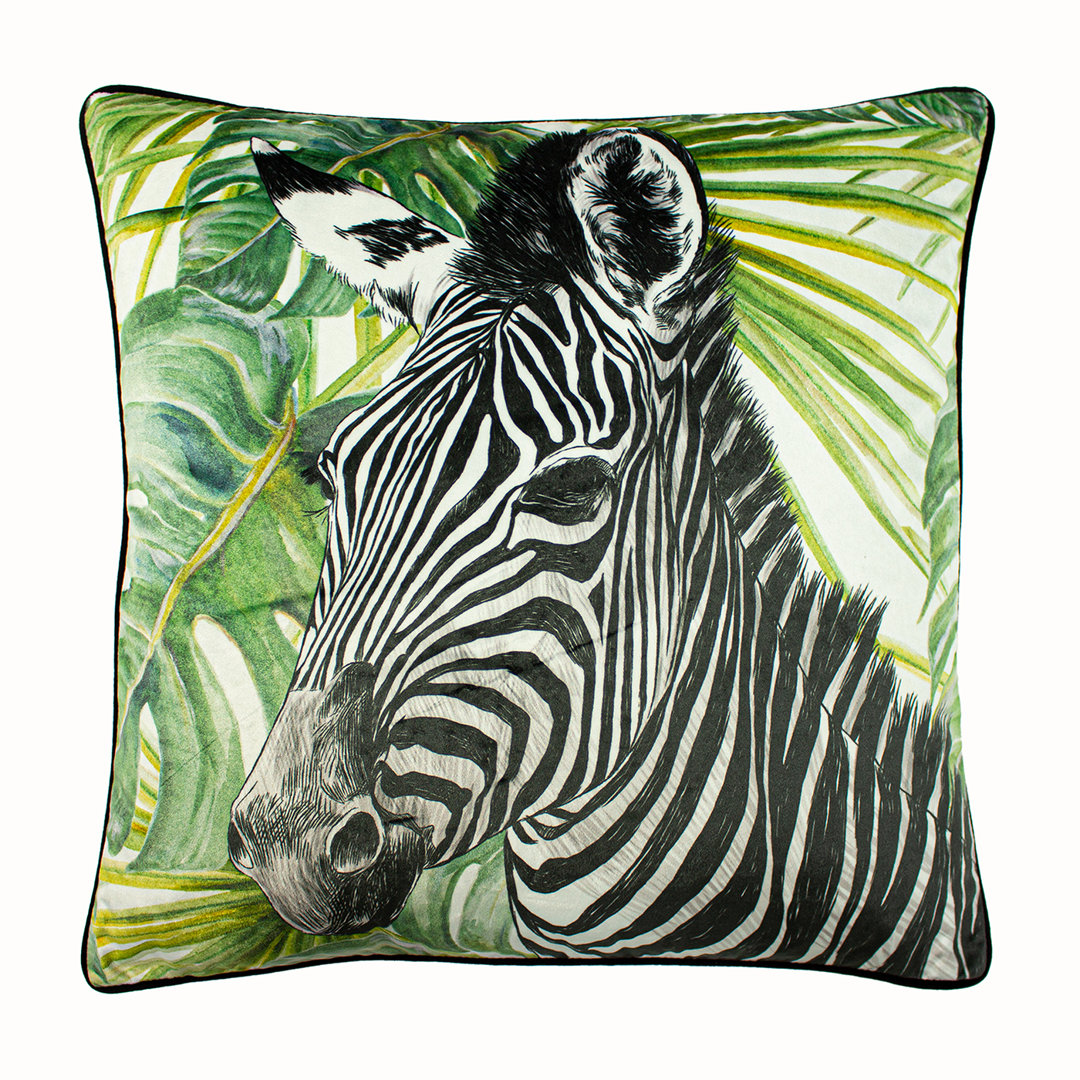 Zebra Jungle Cushion with Filling