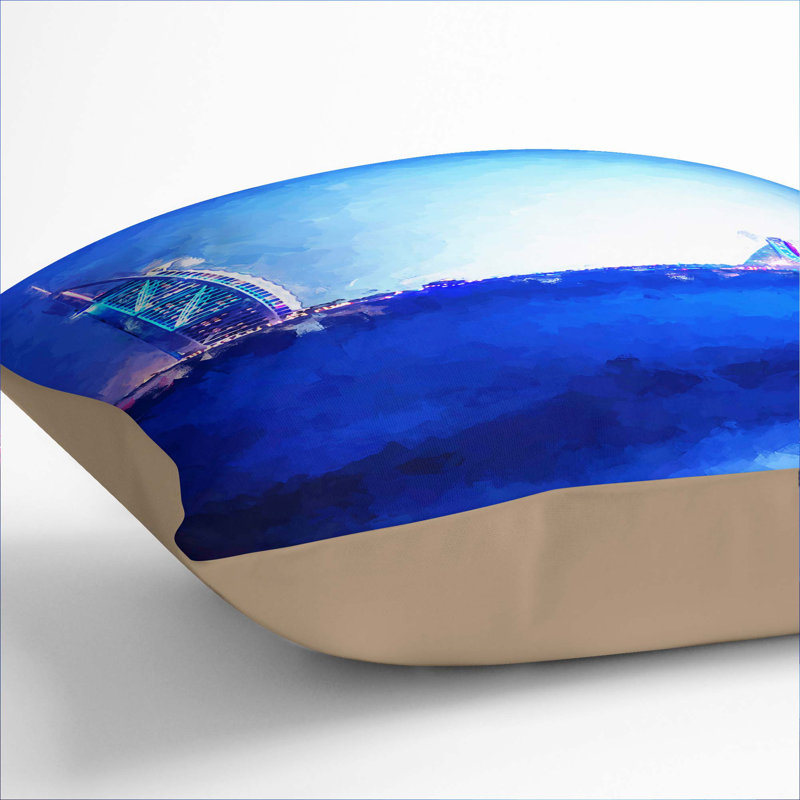 Square Cushion, 40cm H x 40cm W x 15cm D, Stone