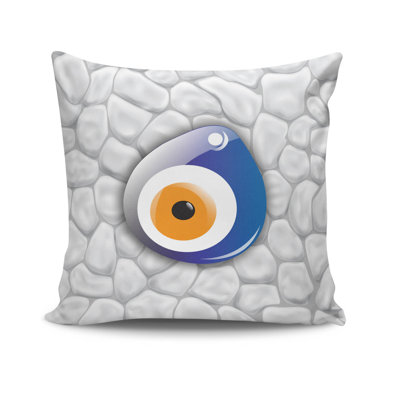 Decorative Cushion Cover, 17 x 17 Inches, 50% Cotton / 50% Polyester | Machine Washable at 104°F, Ironable, Concealed Zip Closure | Perfect for Living Room, Bedroom, and Stylish Home Décor