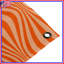 Tapisserie murale «Orange Wavy Lines» - Décoration murale vagues-1973015464