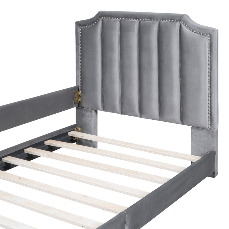 Lit de jour tapissier gris Classic Classic, Gris