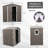 RYSDYX56WW 6Ft X 5Ft Outdoor Metal Storage Shed With Window-123283202-123283210