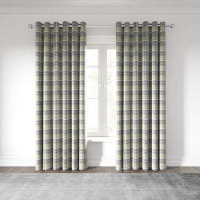 Harriet Lined Eyelet Room Darkening Curtains