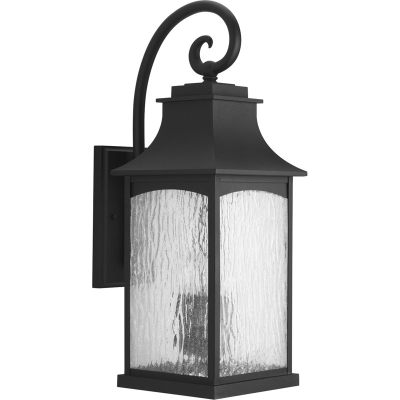 Lanterne murale d'extérieur Kota Danny, Noir, 3 - Ampoule, H 23,75 po x l 8,5 po x P 12 po