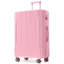Ensembles de bagages 3 pièces, valises rigides durables en ABS rigide avec roues pivotantes doubles 20/24/28 pouces (rose)