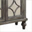 Table basse grise antique avec queue d'aronde française Fond arqué - Rangement durable pour le vestibule du salon