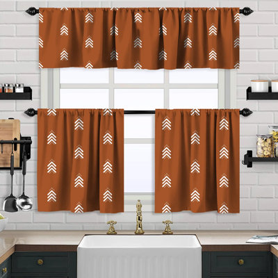 Cantonnière Boho Design et rideau 2 niveaux