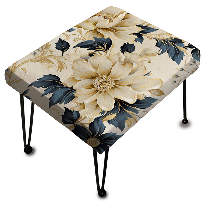 Repose-pieds contemporain à motif victorien IV - Motif contemporain