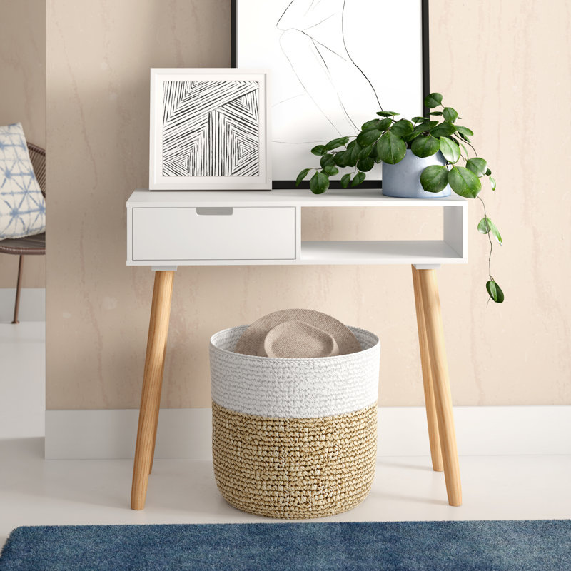 Adel 80cm Console Table, White