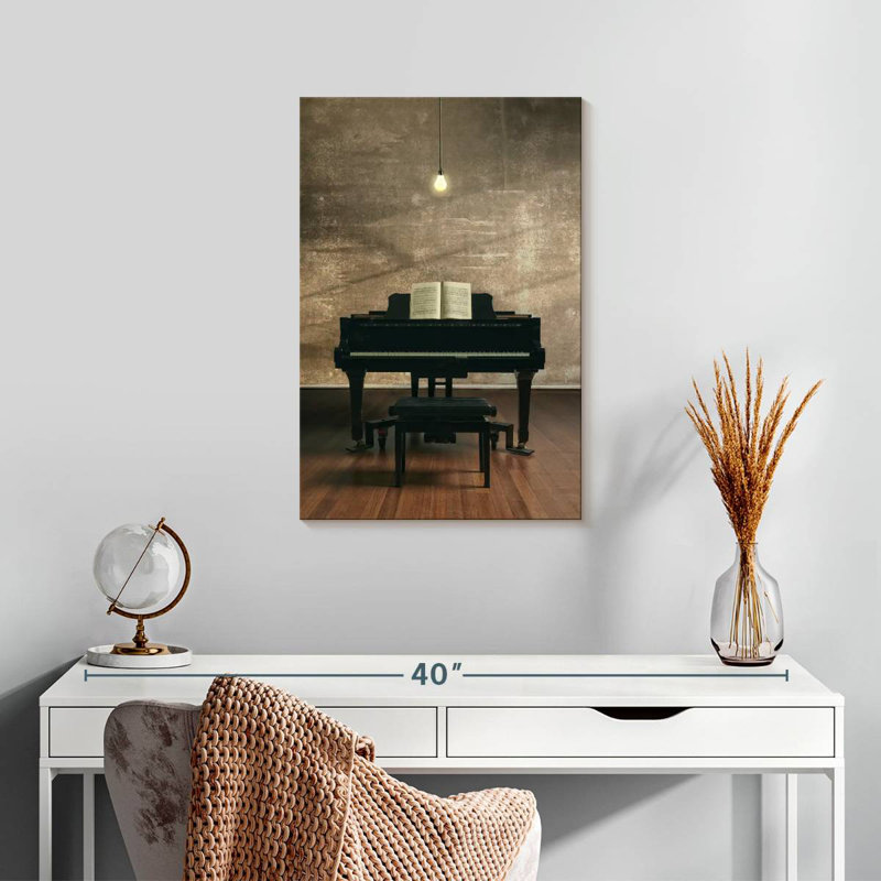 Piano à queue Abarca Shiny, H 24 po x l 16 po