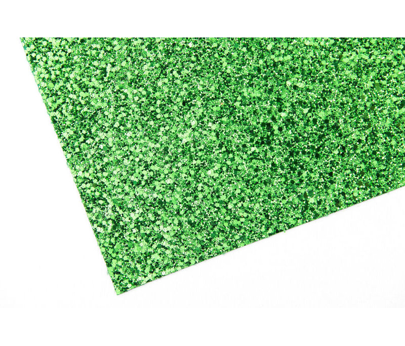 Papier peint à paillettes vert clair 55 po Crawford Apple Green - vendu à la verge, Green