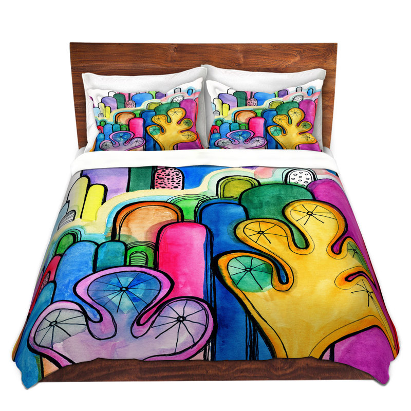 Ensemble de housse de couette de seuils, 1 housse de couette grand + 2 taies standards