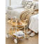 Table basse mobile avec chariot et poussette