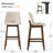 Arseniy 28" Upholstered Low Back Solid Wood Kitchen Dining Bar Stool-1619384414