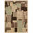 Tapis abstrait brun, vert et noir-21605268