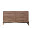Commode à six tiroirs Tranquility, aucun assemblage requis, finition noyer