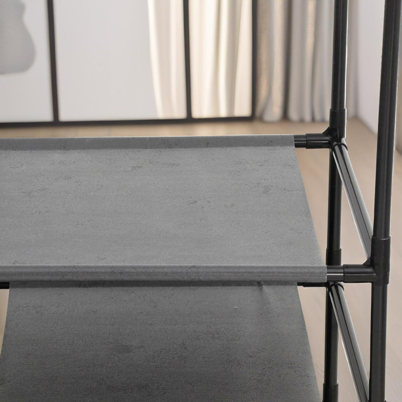 Heavy Duty Metal Clothes Rail Open Wardrobe Bedroom Furniture