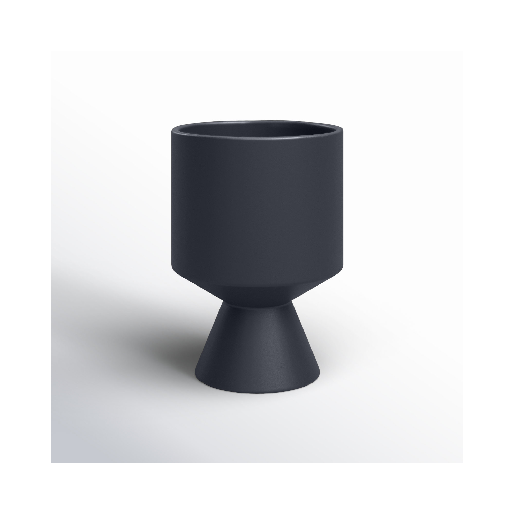 Patricia Handmade Ceramic Pot Planter, 7.5" H x 5.25" W x 5.25" D