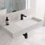 Lavabo de salle de bain mural rectangulaire 36 "avec drain dissimulé Juniper - blanc, avec trou pour robinet-1262523395-1262523392