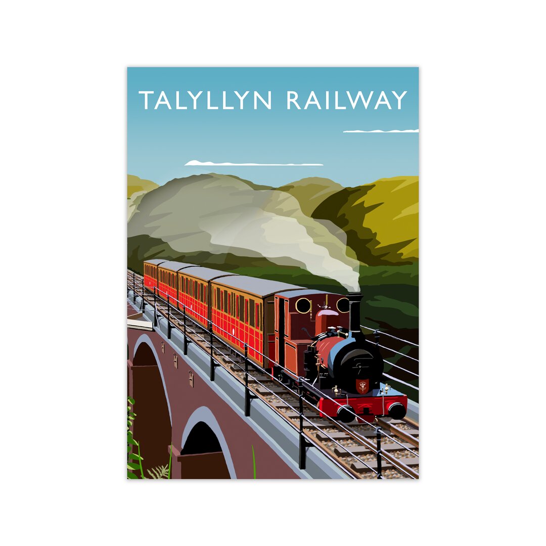 Gerahmter Grafikdruck Talyllyn Railway von Richard O'Neill