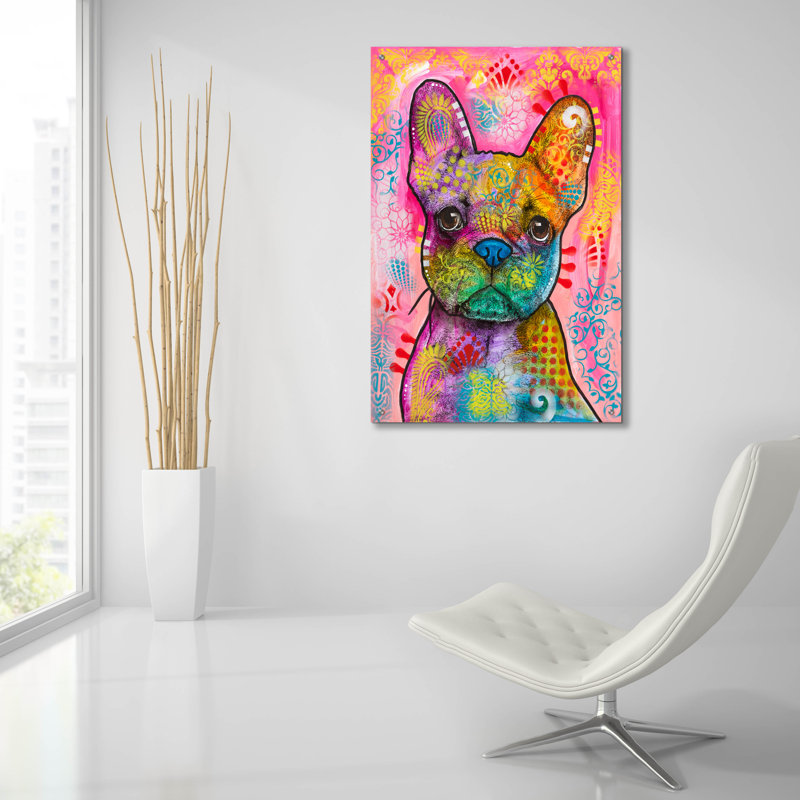«Frenchie» par Dean Russo, H 36 po x l 24 po x P 0,2 po