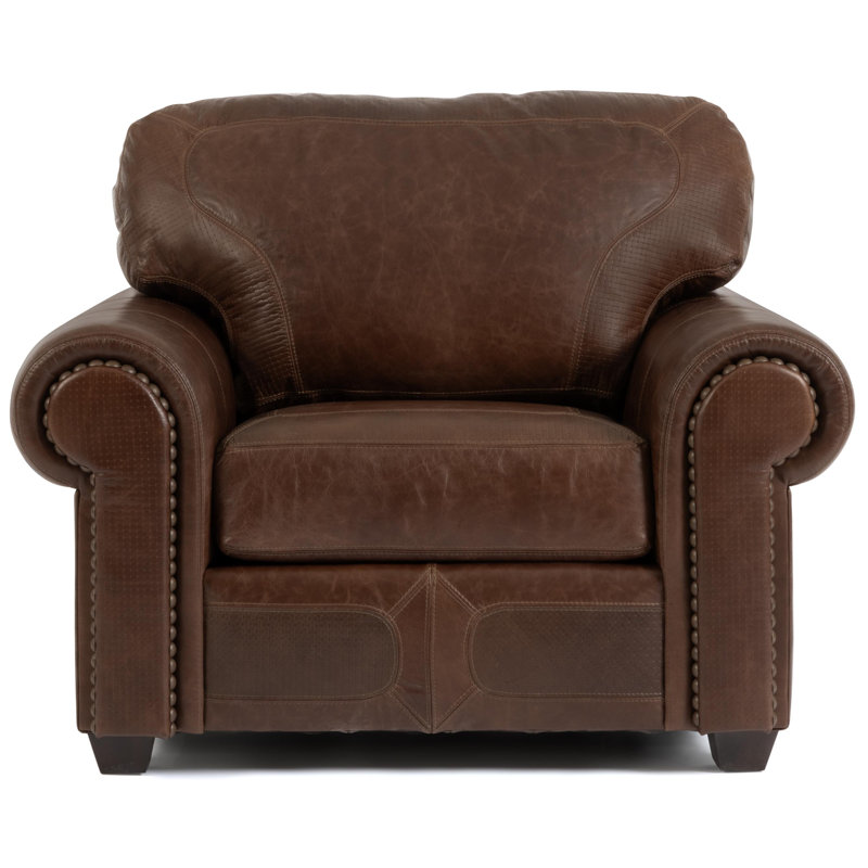 Santa Fe Club Chair, Santa Fe Capri/Serrano Tavern Genuine Leather