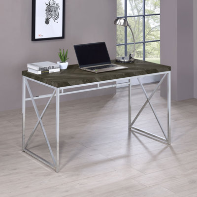 Abdalmalak Metal Base Writing Desk