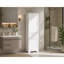 Tall Bathroom Storage Cabinet, Freestanding Storage Cabinet with Two Different Size Drawers and Adjustable Shelf, MDF Board with Painted Finish, White-130459204-130459208