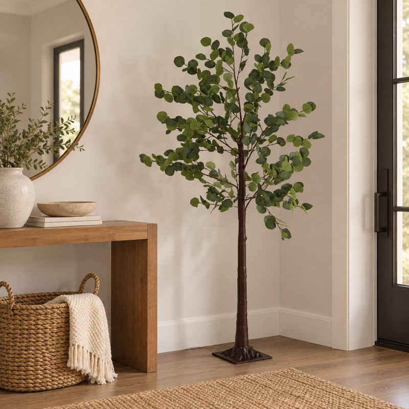 71 " Bronzed Tree Floor Lamp