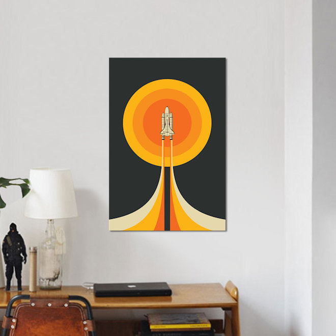 East Urban Home 'Upward' Graphic Art on Wrapped Canvas | Wayfair