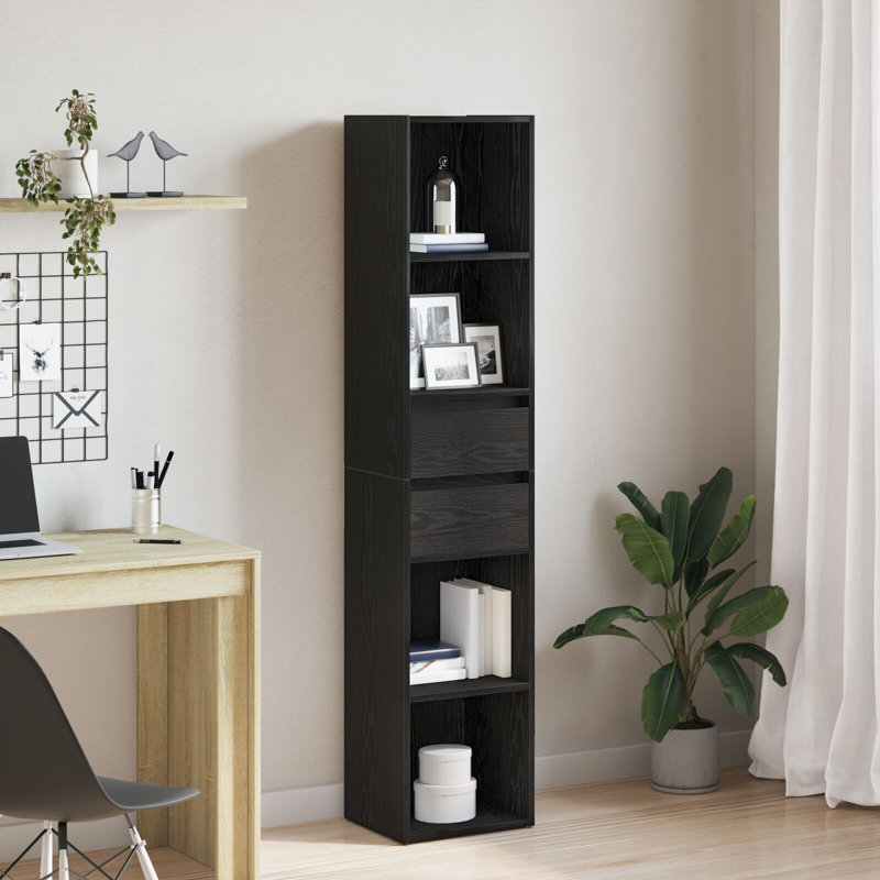 Book Cabinet Bedroom Bookcase Book Rack Standing Shelf Engineered Wood
