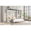 Lit escamotable multifonctionnel avec canapé, bureau et armoire de rangement - Conception pliable peu encombrante, grand