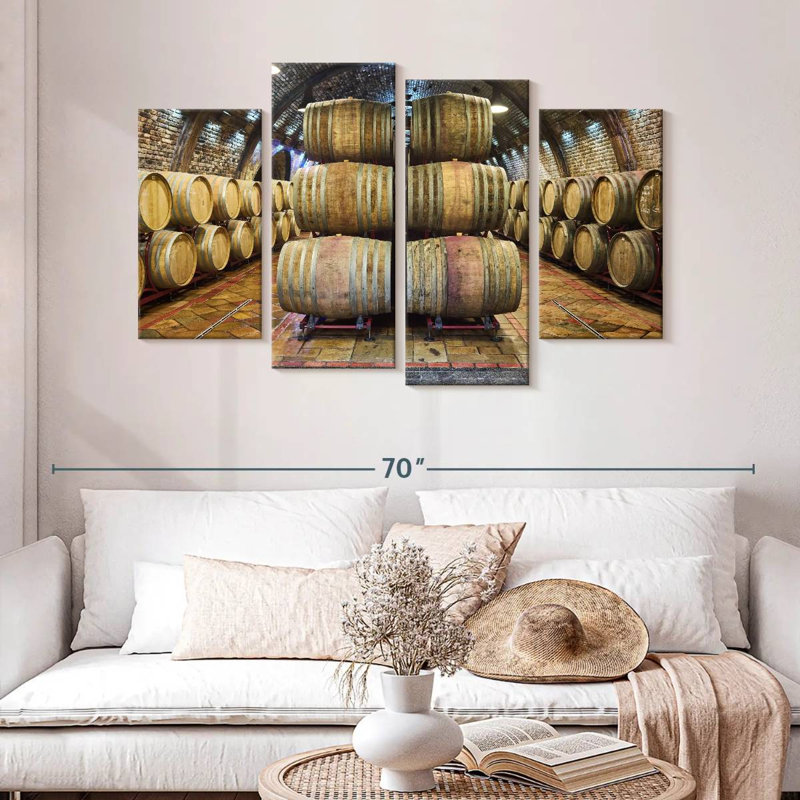 Barils à vin, H 32 po x l 52 po