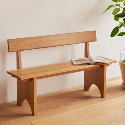 Banc simple en bois massif