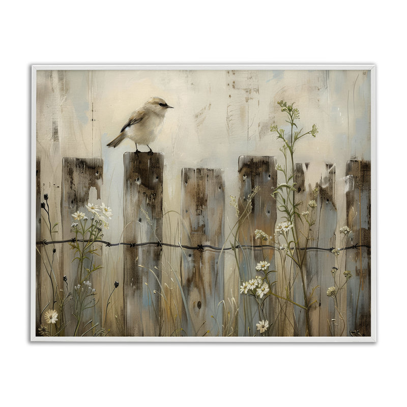 Estampe numérique  par Arlington Prints, H 24 po x l 30 po, Giclée encadrée blanc bord de mer