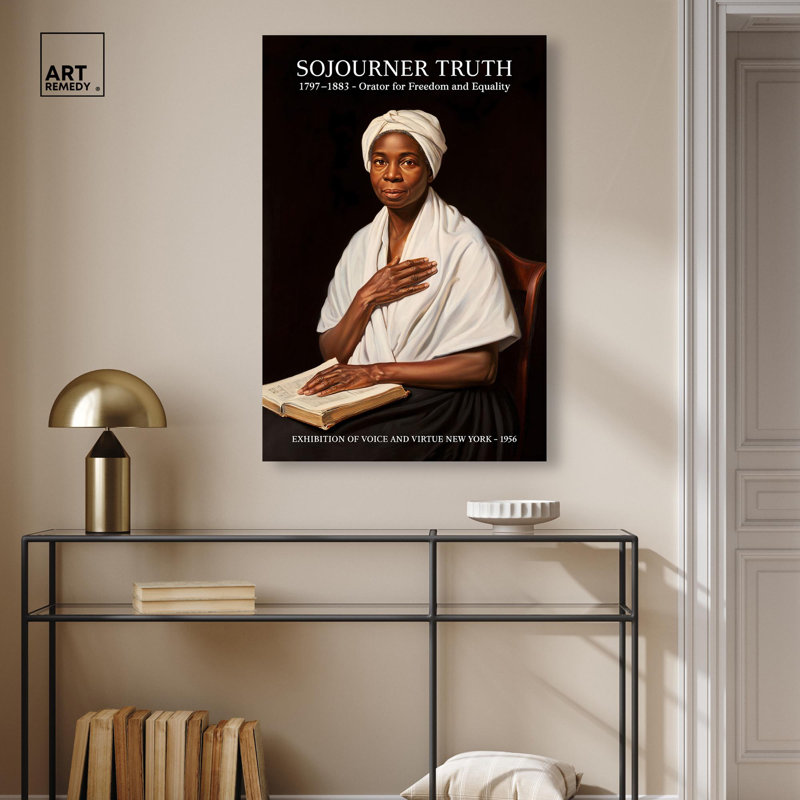 Affiche «Orator for Equalité» par Art Remedy, Toile tendue avec châssis, H 15 po x l 10 po