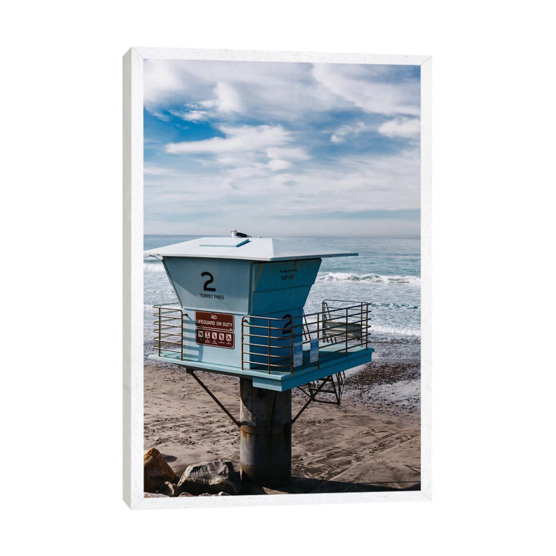 Torrey Pines San Diego IV by Bethany Young - Print on Canvas, 101.6cm H x 66.04cm W x 3.81cm D, White Framed