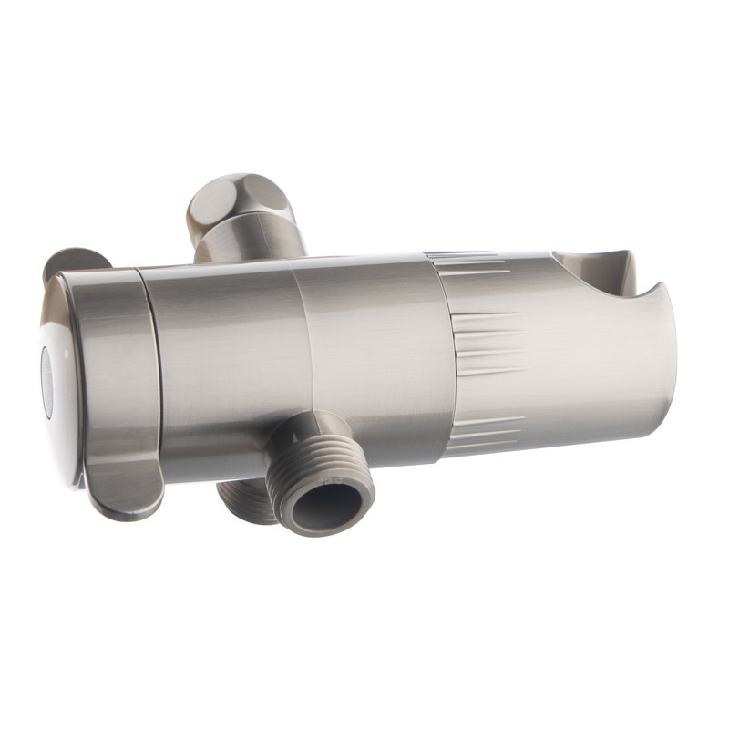 Brushed Nickel Dual Shower Head with 8-Ft Hose
