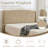 Braya Upholstered Platform Storage Bed With 4 Drawers,Light Brown,Queen-123040027-123040030