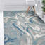 Tapis bleu / gris Lunaire-464157700