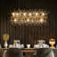 Lustre linéaire moderne et unique à 9 lumières Wallin-878052832