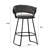 Upholstered Counter Stool With Metal Frame-825441722-825441726