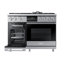 48" Dual-Fuel Steam 6 Burner Range with Embedded Griddle-422700562